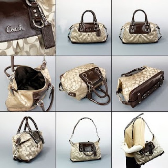 NWT Coach Ashley Signature Satin Satchel F15443 - Picture 14 of 14